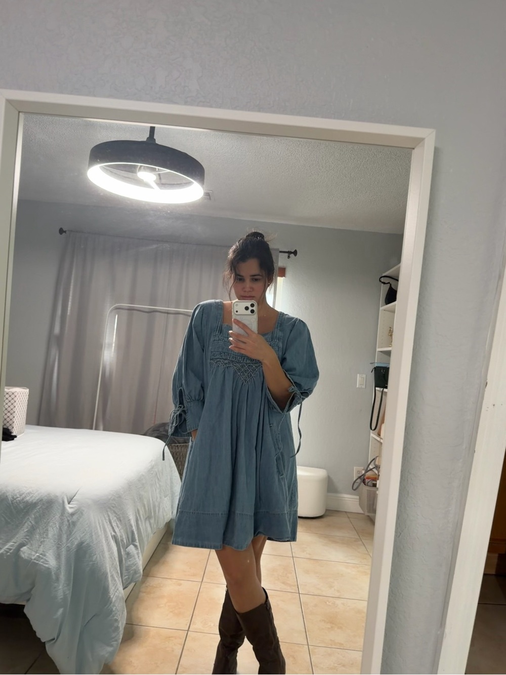 Free People Sonora Denim Mini Dress - Picture 9 of 9